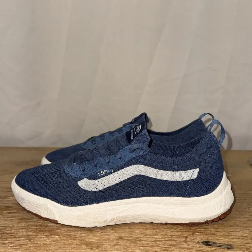 Vans UltraRange VR3 Mens 8.5 Womens 10 Dark Denim Blue Mesh Skate Sneakers Shoes
